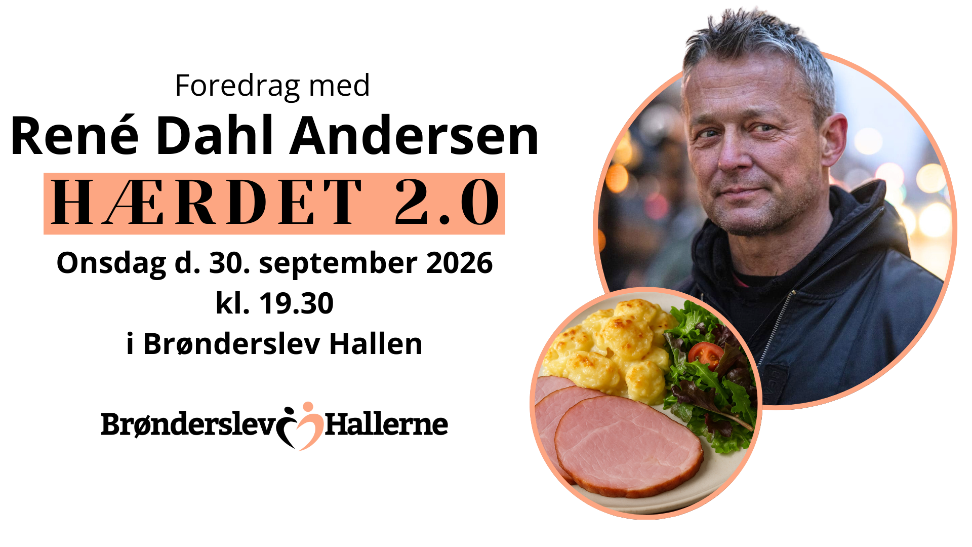 Foredrag med René Dahl Andersen inkl. spisning - kr. 375,-